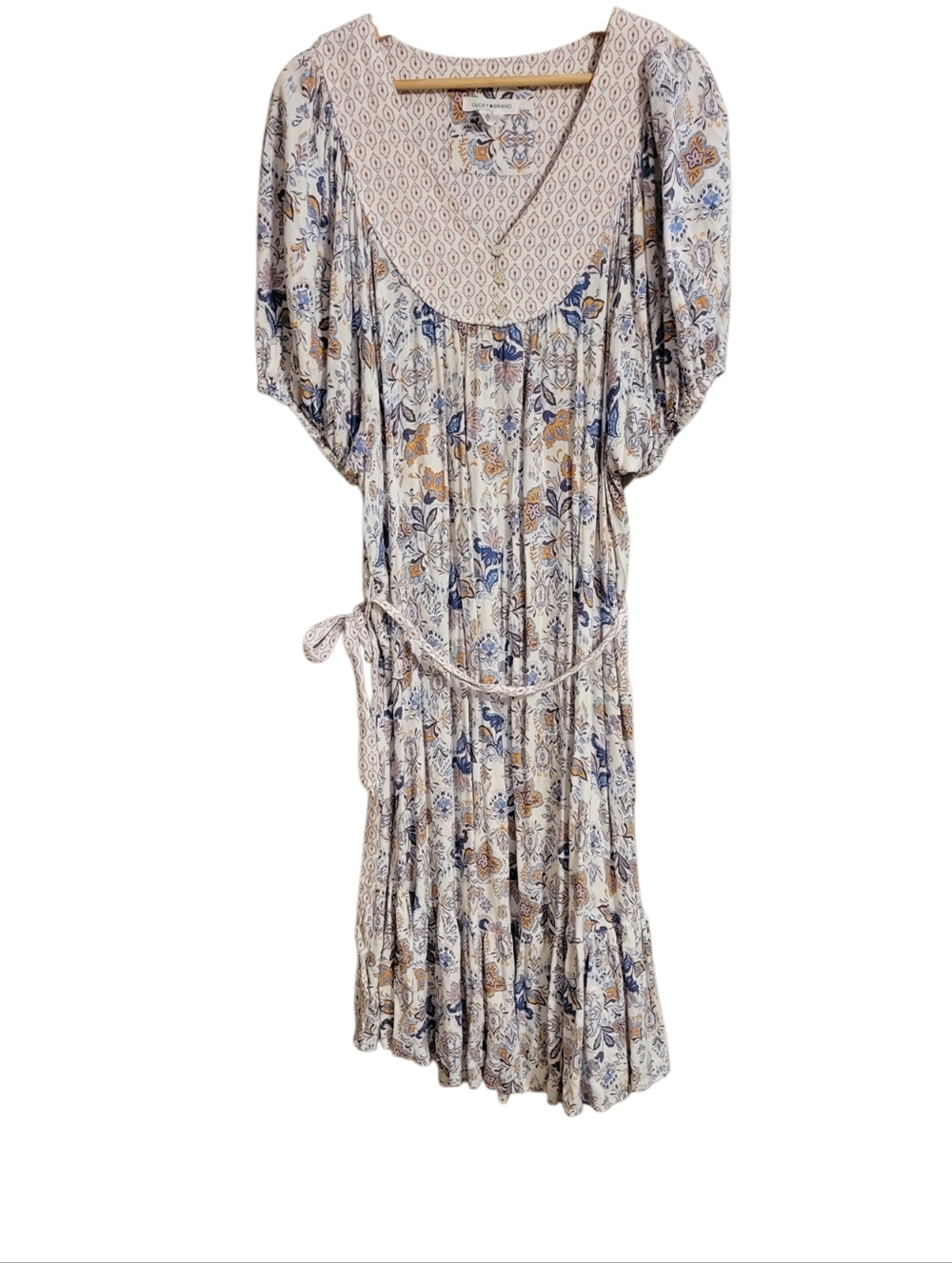 Lucky Brand Floral Boho Midi Dress